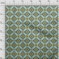 thumbnail image 3 of oneOone Silk Tabby Mint Green Fabric Geometric Sewing Material Print Fabric by The Yard 42 Inch Wide, 3 of 4