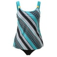 thumbnail image 4 of Womens 2026 Blouson Tankini Top Only Loose Fit Swim Top No Bottom Modest Swimsuit (Mint Green, XL), 4 of 6