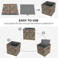 thumbnail image 4 of Faty-T Colorful Doodle Animals Fabric Foldable Storage Bins with Handles for Clothes Nursery, 4 of 6