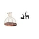 thumbnail image 1 of Elegante Y Moderno Jarrón De Corcho Para Coleccionistas Y Figura De Reno De Resina De Ciervo Negro, Regalo único Para La Cocina, Sala De Estar, Estudio, Decoración De Balcón., 1 of 8