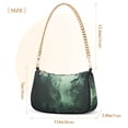 thumbnail image 3 of FORMRS Womens Shoulder Bag with Chain Strap Clutch Purse Cute Tote Handbag, Green Forest, 3 of 7