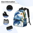 thumbnail image 3 of Honeii Marine Animals Print School Backpack,Casual Lightweight Travel Rucksack Daypack,Backpacks for College High, 3 of 6