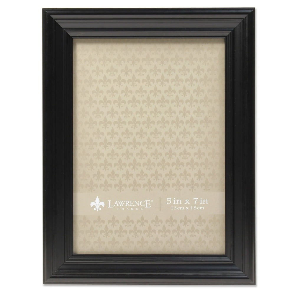 Lawrence Frames 5x7 Classic Detailed Black Picture Frame