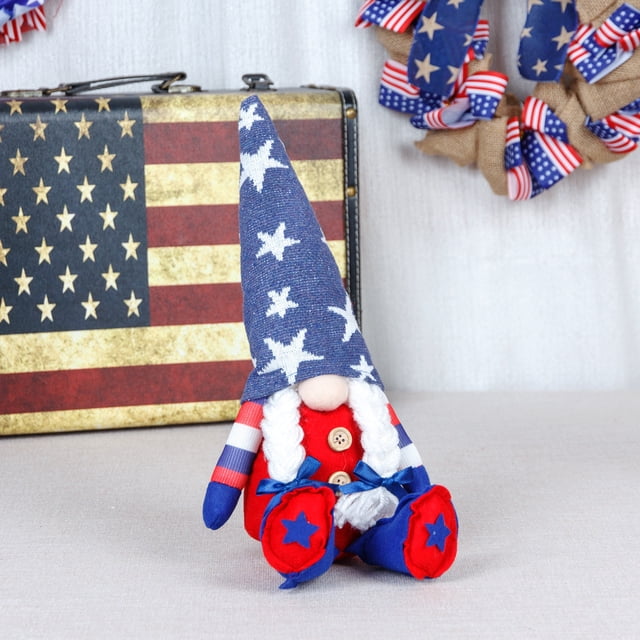 Independence Gnome Doll Patriotic Gnome 4th Of July Gnomes Decorations Independence Day Party Decorations