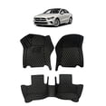 thumbnail image 2 of Custom Fit All Weather Heavy Duty Full Coverage Floor Mat Floor Protection [Front and Rear] for 2019 2020 2021 2022 Mercedes Benz A Class A220 A220 4Matic - Black Single Layer, 2 of 4