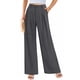 thumbnail image 2 of Pantalones PRETTYGARDEN Palazzo Mujer Tiro Alto Pierna Ancha Gris Oscuro Talle S, 2 of 9