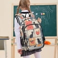 thumbnail image 7 of FORMRS Unisex School Backpack 17" Student Travel Bag with Laptop Compartment, Cats and Hearts, 7 of 7