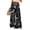 Black, variant on WTOBBY Women's Casual Wide Leg Pants with Stretch Belt Floral Print Pockets and Adjustable Tie Design for a Comfortable Lightweight Summer Outfit ,Black L
