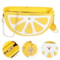 thumbnail image 2 of Bolso bandolera para mujer con cadena dorada y diseño de frutas, ideal como bolso de hombro o para llevar en el día a día., 2 of 7