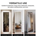 thumbnail image 3 of Kosmonia 58x16 Frameless Full Length Mirror, Dimmable 3 Color LED Light w/Memory Function, Distortion Free, HD Reflection & Anti Desilvering, Tempered Glass & Shatter Proof Film Doubling Safety, 3 of 7