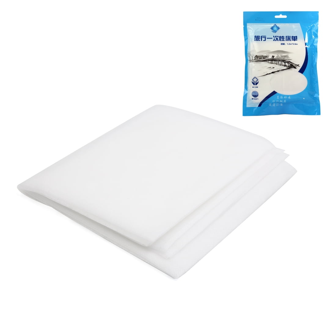 White Nonwoven Disposable Portable Travel Hotel Bed Sheets Cover 3.9ft x 6.6ft Walmart Canada