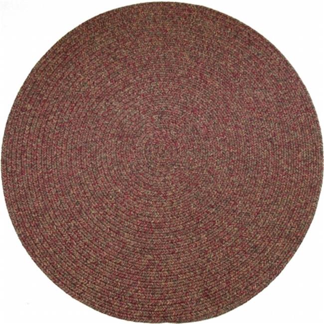 Rhody Rug SA48R048X048 Sandi 4 ft. Tweed IndoorOutdoor Round Braided