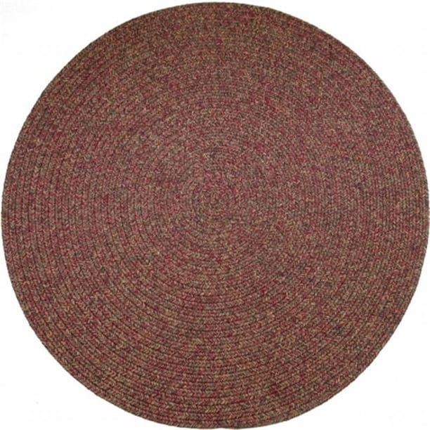 Rhody Rug SA48R048X048 Sandi 4 ft. Tweed Indoor-Outdoor Round Braided ...