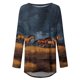 thumbnail image 4 of Blusa de manga larga con cuello redondo para mujer Pompotops gfhjh19523, 4 of 5