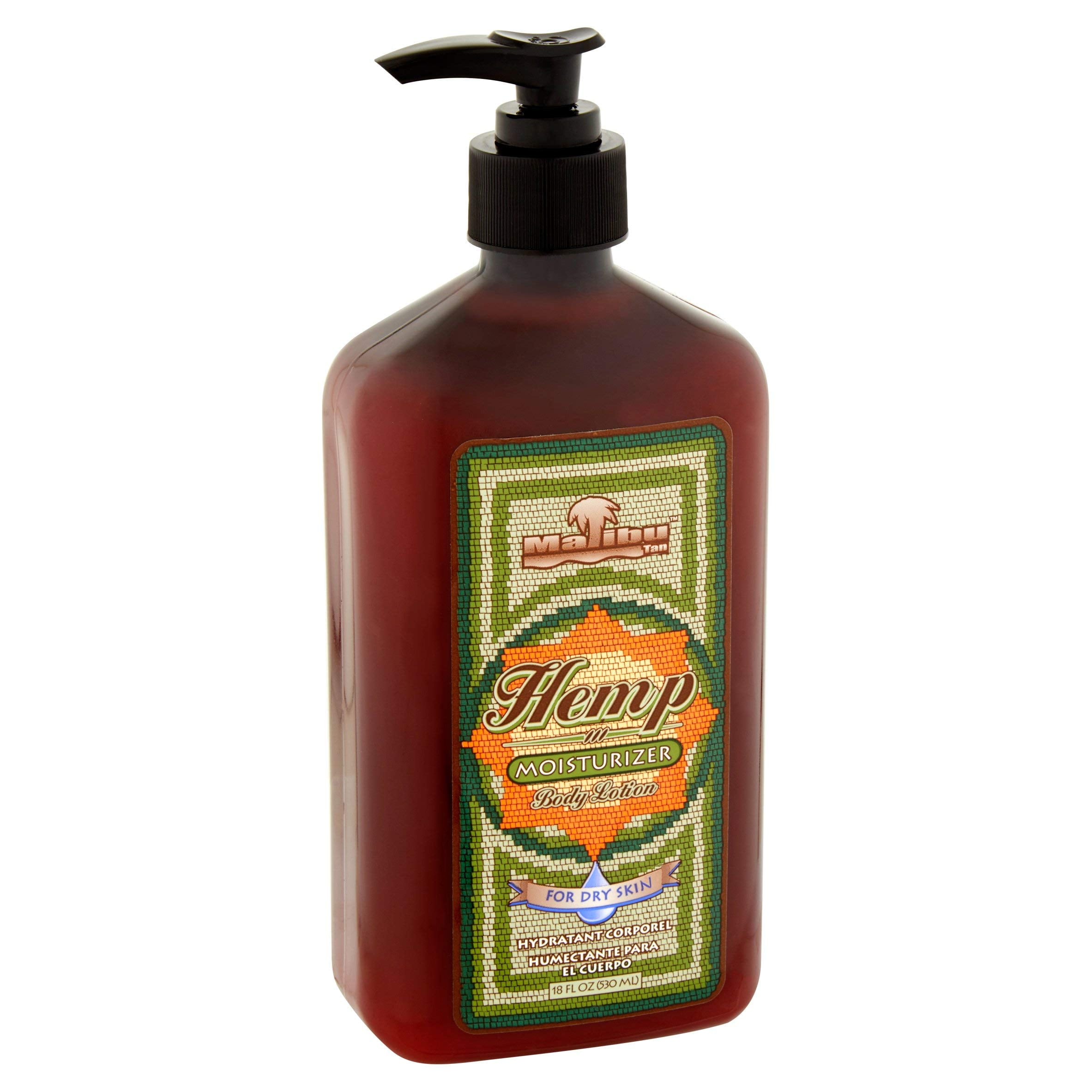 Malibu Tan Body Lotion for Dry Skin Hemp Moisturizer, 18 fl oz - 2