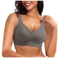 thumbnail image 1 of Bra Pads Inserts Push Up Sticky Bra Pads Inserts Push Up Sticky Womens Seamless Bras No Underwire Scalloped Push Up Bras Soft Wireless Comfort Bralettes Full Coverage, 1 of 7