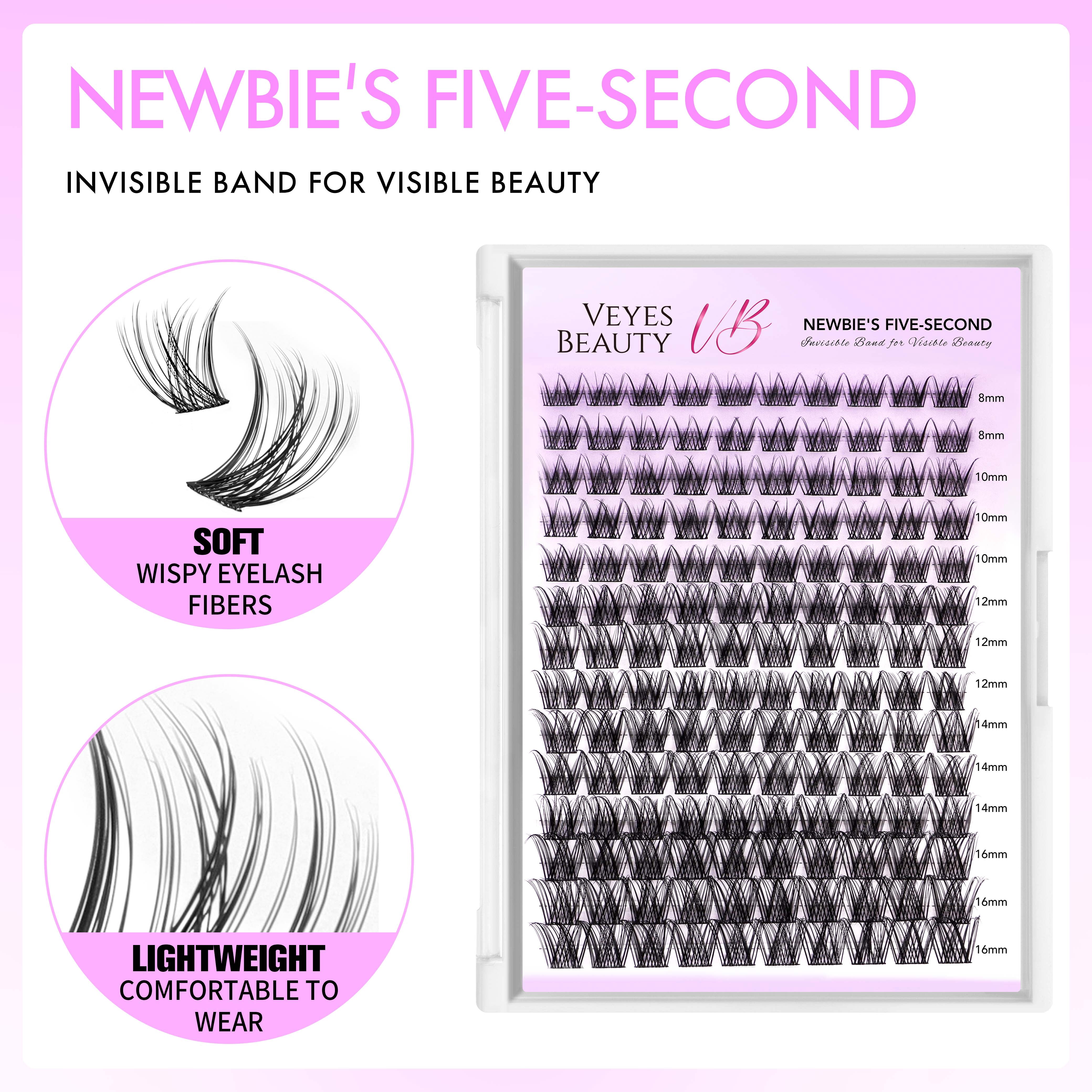Veyesbeauty LuxeBold Cluster Lashes Extensions Self Application at Home