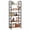 Brown(bookcase), variant on CONCETTA Triple 4-Tier Bookshelf with 11 Open Display Shelves, Adjustable Storage Bookcase for Home & Office, Sturdy Steel Frame and Wood Construction, Anti-Tip and Adjustable Feet, Rust Brown