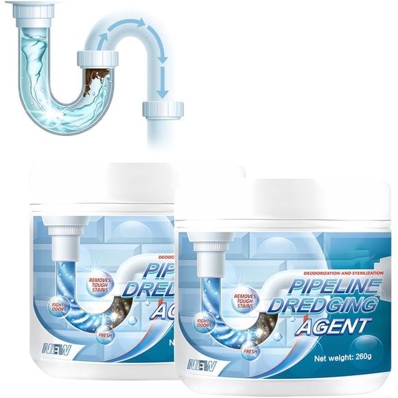 Heavy Duty Drain Cleaner and Clog Remover for Sinks and Toilets, Grease Dissolver