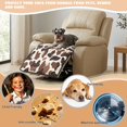 thumbnail image 5 of Kuiaobaty Cow Print Quilted Reclining Sofa Slipcover, Non Slip Armless Seat Cushion Slipcover, Decorative Furniture Protector for Living Room Bedroom, 5 of 7
