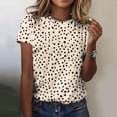 thumbnail image 2 of Womens 2026 Summer Casual T-Shirts Square Neck Petal Short Sleeve Tunic Tops, 2 of 5
