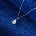 thumbnail image 2 of S925 Sterling Silver Drop-shaped Zircon Necklace, 2 of 2