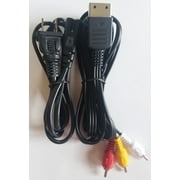 Replacement Power Cable Cord with RCA A/V Audio Video Cable For Sega DreamCast Bundle Combo Pack