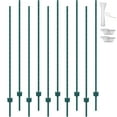 thumbnail image 1 of VEVOR 6 Feet Fence Post 10 Pack T-Post Heavy Duty Metal Fence Posts Green, 1 of 9