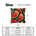 thumbnail image 5 of Watermelon Stunning Velvet Throw Pillow Covers with Unique Patterns - Set of 2, 16x16, 18x18, 20x20 Inches for Home Decor and Gifting, 5 of 6