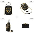 thumbnail image 3 of FORMRS Crossbody Bag for Women Quilted Travel Shoulder Cell Phone Purse with Chain Strap Handbag, Leopard Print Heart Cat, 3 of 7