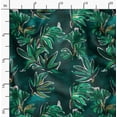 thumbnail image 2 of Soimoi Polyester Fleece Green Fabric By the Yard - 56 Inch Wide - Leaves Pattern Fabric - Botanical and Elegant Designs for Various Uses Printed Fabric, 2 of 6