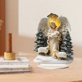 thumbnail image 4 of Winter Christmas Ornament Angel Holding Baby and Sheep Nativity Keepsake for Tree Hanging Collectible Tabletop Decor Holiday Gift Idea, 4 of 4