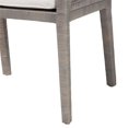 thumbnail image 3 of Pemberly Row Grey Rattan Armchair with Mahogany Frame and Removable Cushion, 3 of 9