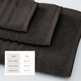 thumbnail image 4 of Great Bay Home Luxury 100% Cotton Ribbed Texture 6-Piece Towel Set, Midnight Grey, 4 of 6
