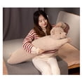 thumbnail image 4 of Almohada de peluche Toy FEEZUSH con forma de oso, 89 cm de largo, color marrón, 4 of 9