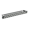 thumbnail image 5 of Tripp Lite 24-port 1u Rack-mount Cat6a/cat6/cat5e Offset Feed-through Patch Panel With Cable Management Bar, Rj45 Ethernet, Taa - Patch Panel - Rj-45 X 24 - 1u - 19" - Taa Compliant, 5 of 5