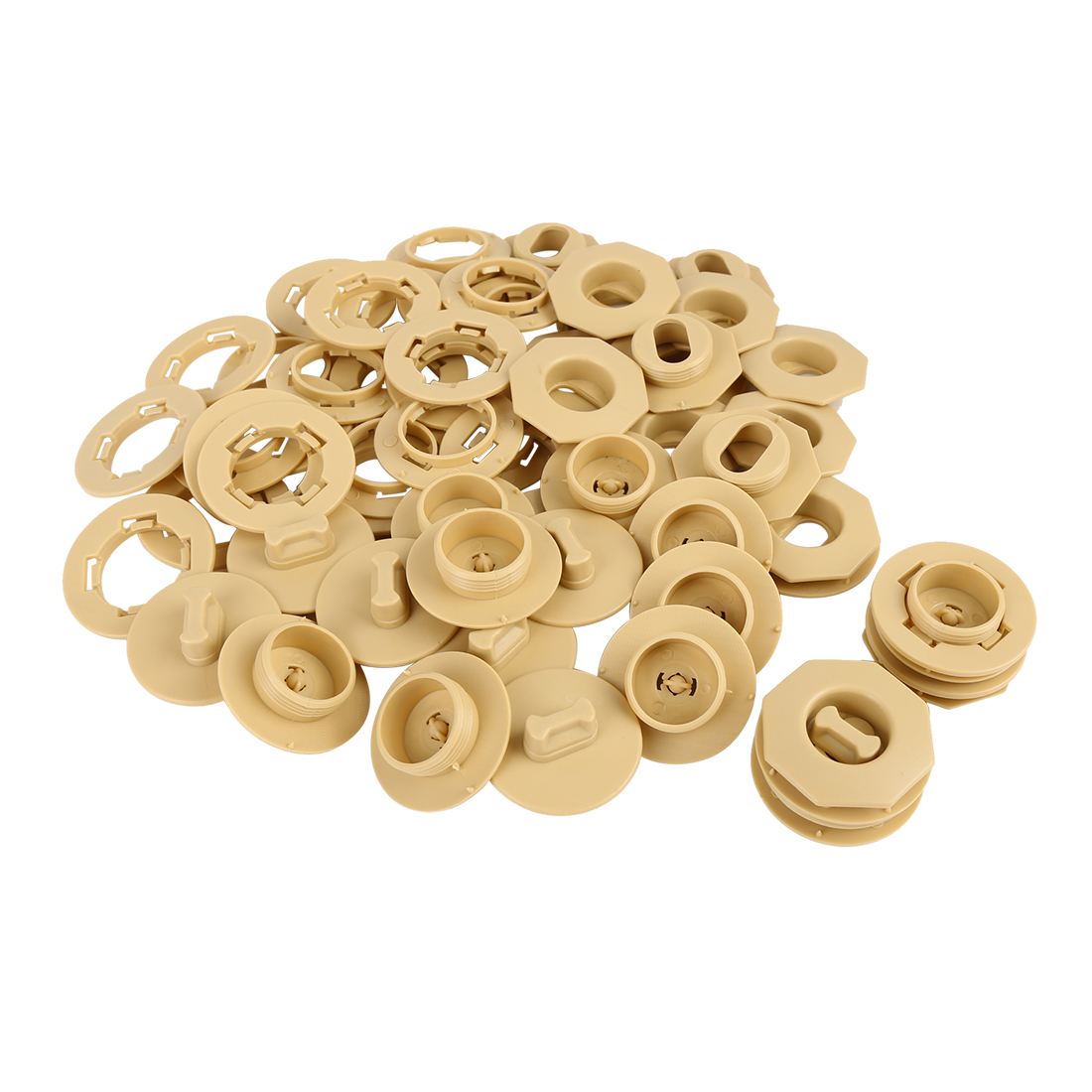 Car Floor Mat Clips Fixing Grips Anti Slip Buckle 16 Sets Beige 1.69