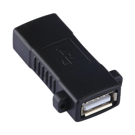 AMZER USB 2.0 Female to USB 2.0 Female Connector Extender Converter Adapter - Black