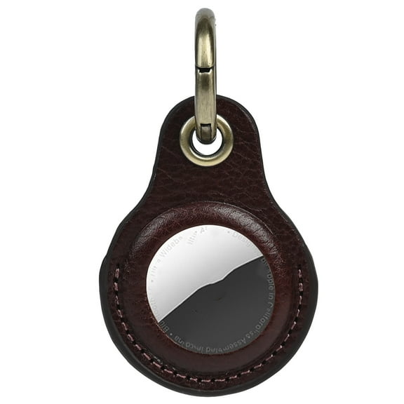 Genuine Leather Airtag Holder Suitable for Apple Airtag Keychain Leather, Small Air Tag Holder with Key Rings, Protective Airtag Case Cover Accessories