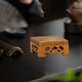 thumbnail image 5 of Gmogad Mini Wooden Square Table Decor 8cm Brown Offering Altar Desk Display for Office Workstation Home Worship Compact Portable Traditional Design, 5 of 6