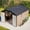 Brown-2, variant on LZBEITEM 10' x 12' Metal Outdoor Storage Shed with Floor Frame Kit, Tool Shed Heavy Duty with Window and Lockable Door for Garden Backyard, 10.24 Psf