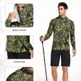thumbnail image 5 of Hoodies for Men UPF 50+ Sun Protection Hoodie Long Sleeve Fishing Hiking Shirt with Face Mask L, 5 of 7