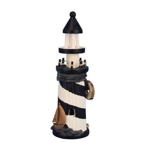 Handcrafted Nautical Decor Rustic Island Lighthouse Figurine Walmart