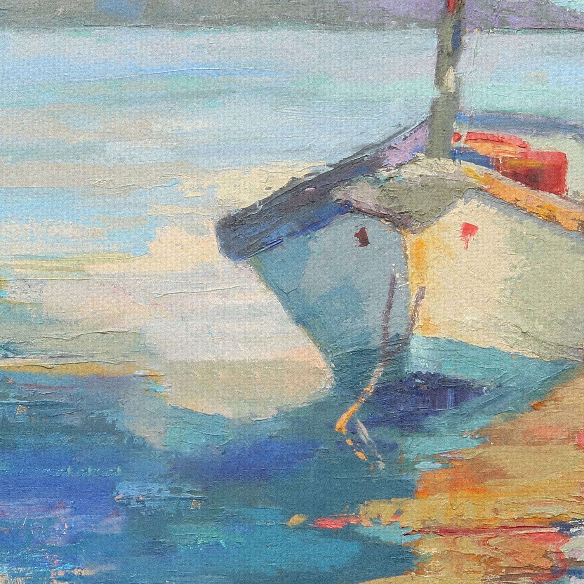 Fine Art Canvas Island Taxi REV Lake by Beth Forst Canvas Art Print