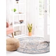thumbnail image 3 of Rugs.com Lola Collection Rug – 8 Ft Round Light Gray Medium Rug Perfect For Kitchens, Dining Rooms, 3 of 8