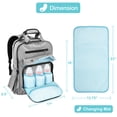 thumbnail image 2 of Diaper Bag Backpack Large Multifunctional Travel with Changing Pad Nappy Bag, 2 of 8