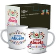 thumbnail image 1 of Vaso para beber triple regalo de cerámica para abuelos, 380 ml, 1 of 9