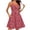Red, variant on XUNKUSGA Summer Dresses for Women Trendy Ruched V Neck Spaghetti Strap Wedding Guest Dress Fashion Ditsy Print Sundresses For Women with Pockets,Red,S