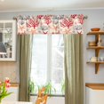thumbnail image 3 of Yayeee Kitchen Valance Rod Pocket 54" x 18" Living Room Window Curtain, Retro Starfish, 3 of 6