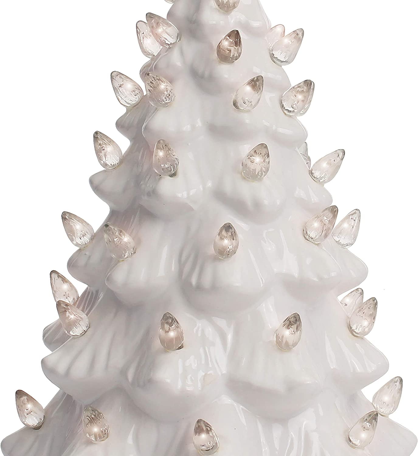 Pearl White Ceramic Christmas Tree - Off-White